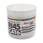 Mufa retea UTP RJ45 cu trecere, 8 contacte, Cat.6, set 100 buc - ASYTECH Networking RJ45-CAT6-EZ-JAR