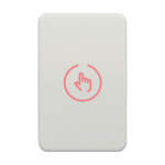 Buton iesire touch, plastic alb, montaj aparent, LED, 12-24V, NO/NC/COM - CSAccess CSB-86-P1