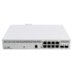Switch, 8 x Gigabit PoE, 2 x SFP+ 10Gbps, Management - MikroTik