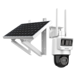 Camera IP 2MP cu panou solar, IR 30m, Card, Mic,Difuzor - HikVision DS-2DE2C200IWG-K-4G-C05S10-2.8mm