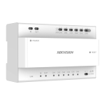 Distribuitor IP 2-wire, 6 porturi, montaj DIN, 24VDC - HikVision DS-KAD706Y