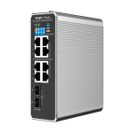 Switch industrial 7 x RJ45 1G PoE+, 1 x RJ45 1G Hi-PoE, 2 x SFP 1G, Cloud Management - Ruijie Reyee