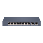 Switch 8 porturi 100 Mbps, PoE at/bf/bt, Smart Management - HIKVISION