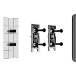 Smart Bracket pentru magnet DoorProtect, negru - AJAX - imagine 2