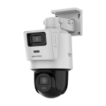 Camera IP 4MP+4MP Exterior LED/IR 30m Card, Mic, Difuzor, PoE - HikVision DS-2SE2C400MWG-E14-2.8/8mm