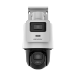 Camera IP 4MP+4MP Exterior LED/IR 30m Card, Mic, Difuzor, PoE - HikVision DS-2SE2C400MWG-E14-2.8/8mm - imagine 2