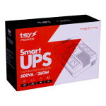 UPS TSY Power 600VA/360W, LCD, AVR, 6 prize Schuko, RJ45, USB-B Management - TSY Power TSY-D-0K6-LCD - imagine 5