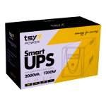UPS TSY Power 2000VA/1200W LED AVR repornire automată 4x Schuko, 2x RJ45, 1x USB-B - TSY-MP-2K0-LED - imagine 3