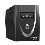 UPS 600VA/360W cu LED, AVR, repornire automata, 2xSchuko, RJ45, USB-B - TSY Power TSY-MP-0K6-LED