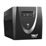 UPS 1200VA/720W LED AVR repornire automată management UPS, 4 prize Schuko - TSY Power TSY-MP-1K2-LED