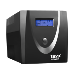 UPS TSY Power 1200VA/720W LCD AVR repornire automata 4 x Schuko RJ45, USB - TSY Power TSY-MP-1K2-LCD
