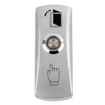 Buton iesire metalic aparent cu LED albastru, acces facil pe intuneric - CSAccess CSB-805L