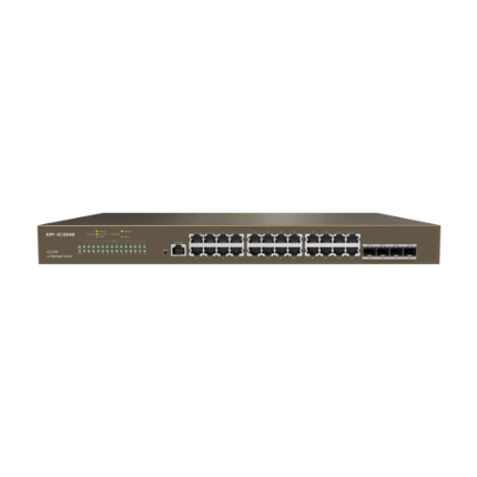 Switch 24 porturi Gigabit, 4 porturi SFP Gigabit, L2 Cloud Management - IP-COM