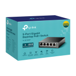 TP-LINK TL-SG1005P PoE Switch 5x10/100/1000Mbps 4x PoE 56W budget steel case - imagine 3