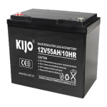 Acumulator Pb-acid AGM Deep Cycle, 12V, 55Ah, conector M6 - KIJO