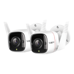 Pachet 2 camere IP WiFi 3MP, Exterior, IR 30m, Card, Microfon, Difuzor, 3.9mm - TP-LINK TAPO C310P2