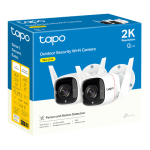 Pachet 2 camere IP WiFi 3MP, Exterior, IR 30m, Card, Microfon, Difuzor, 3.9mm - TP-LINK TAPO C310P2 - imagine 2