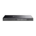 Switch 16 porturi Gigabit + 2 SFP, fanless, rackabil - TP-LINK TL-SG2218