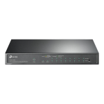 Switch Gigabit 10 porturi PoE+, management web, 123W PoE, fanless  - TP-LINK TL-SG1210MPE