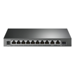 Switch Gigabit 10 porturi PoE+, management web, 123W PoE, fanless  - TP-LINK TL-SG1210MPE - imagine 2