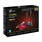 Adaptor PCI-E Bluetooth 5.2, Wi-Fi 6, AX3000 Dual-Band, 2 x Antene High-Gain - TP-Link - imagine 2