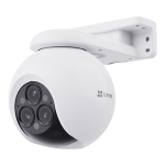 Camera IP Wi-Fi, 4MP, Exterior, 3 Lentile, IR 30m, Card, Microfon, Difuzor - EZVIZ CS-H80f(3x4MP)