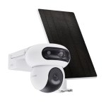Camera IP Wi-Fi 4MP+panou solar, Dual-Lens Ext, LED/IR 35m Card Mic, Difuzor-EZVIZ CS-HB90/SP(2x4MP)
