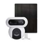 Camera IP Wi-Fi 4MP+panou solar, Dual-Lens Ext, LED/IR 35m Card Mic, Difuzor-EZVIZ CS-HB90/SP(2x4MP) - imagine 2
