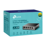 Switch 4 x RJ45 100Mbps PoE(1xHi-PoE), 1xRJ45 100Mbps, 60W - Dahua DH-SF1005P - imagine 3