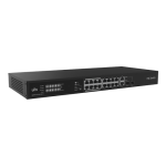 Switch 16 porturi PoE, 2 x Combo Uplink RJ45/SFP gigabit, Unmanaged - UNV - imagine 2