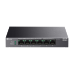 Switch LiteWave, 4 x RJ45 10/100 Mbps PoE, 2 x RJ45 10/100 Mbps, Buget PoE 41W, Unmanaged - TP-Link