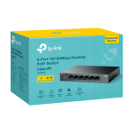 Switch LiteWave, 4 x RJ45 10/100 Mbps PoE, 2 x RJ45 10/100 Mbps, Buget PoE 41W, Unmanaged - TP-Link - imagine 3