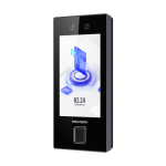 Control acces cu recunoastere faciala, 4.5 inch, amprenta, WiFi, PoE - HikVision DS-K1T344MBFWX-E1