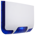 Sirena piezo de exterior cu flash albastru, 85/105 db, baterie interna 9V/1100mAh, protectie IK08/IP45