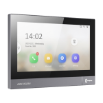 Post videointerfon IP WiFi 7 inch ecran tactil, microfon si difuzor, slot card, PoE - HikVision DS-KH8381-WTE1/SF
