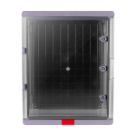 Cutie distributie IP67 din ABS gri, usa transparenta, placa metalica, 400x500x240 mm - imagine 2