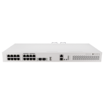Switch 8 x RJ45 Gigabit PoE af/at, 10 x RJ45 Gigabit, 2 x SFP+ 10G, NAND, 1U - MikroTik