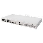 Switch 8 x RJ45 Gigabit PoE af/at, 10 x RJ45 Gigabit, 2 x SFP+ 10G, NAND, 1U - MikroTik - imagine 2