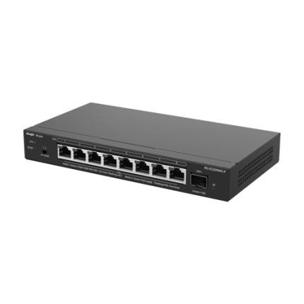 Switch L2, 8 x RJ45 2.5G PoE, 1 x SFP+ 10G, Cloud Management - Ruijie Reyee