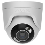 Camera turret IP 5.0MP, lentila 2.8 mm, IR 50m, WL 50m, PoE, alb - AJAX