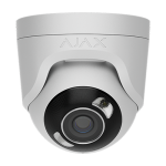 Camera turret IP 8.0MP, lentila 2.8 mm, IR 50m, WL 50m, PoE, alb - AJAX