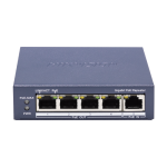 Switch 4 PoE + 1 UpLink 1000 Mbps, Fara Management, 60W - HikVision DS-3E0505P-E