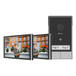 Kit video-interfon 2 familii, 2 x monitor tactil 7", camera 2K, audio, IR 6m, Wi-Fi6 - EZVIZ