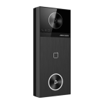 Post exterior videointerfon IP 4MP Wi-Fi, 2 incuietori, microfon, difuzor, slot card - HikVision DS-KV6114-WBE1