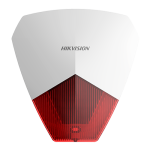 Sirena de exterior pe fir, Ax Hybrid, PC+ABS, 105 dB, LED rosu - HikVision DS-PS1-R - imagine 2