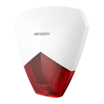 Sirena de exterior pe fir, Ax Hybrid, PC+ABS, 105 dB, LED rosu - HikVision DS-PS1-R - imagine 3