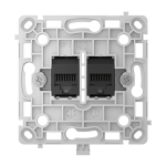 Modul ethernet(LAN) perete, negru, AJAX - imagine 2