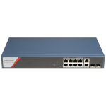 Switch 8 x RJ45 1G PoE 802.3af/at/bt, 2 x RJ45 1G, 2 x SFP 1G, Management - HIKVISION