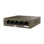 Switch 4 porturi PoE output, 1 port PoE input Gigabit - TENDA TND-TEG1105PD