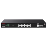 Switch 16 x RJ45 1G PoE, 2 x SFP 1G, 2 x RJ45 1G, Management, 1U - IP-COM - imagine 2